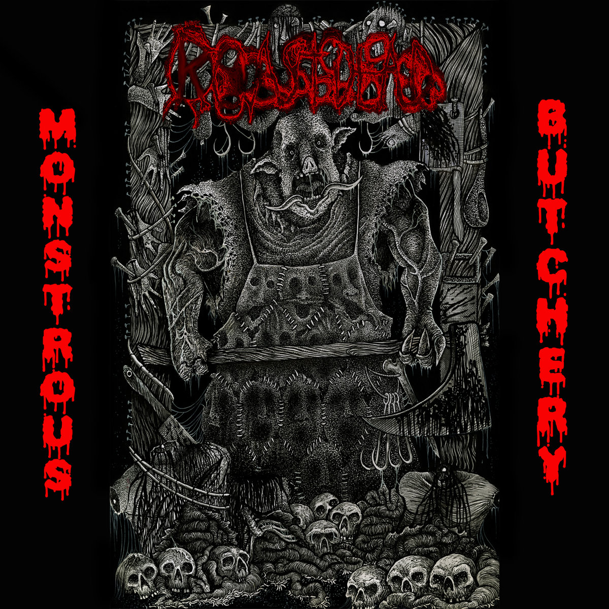 Death monsters. Bones Black Metal.