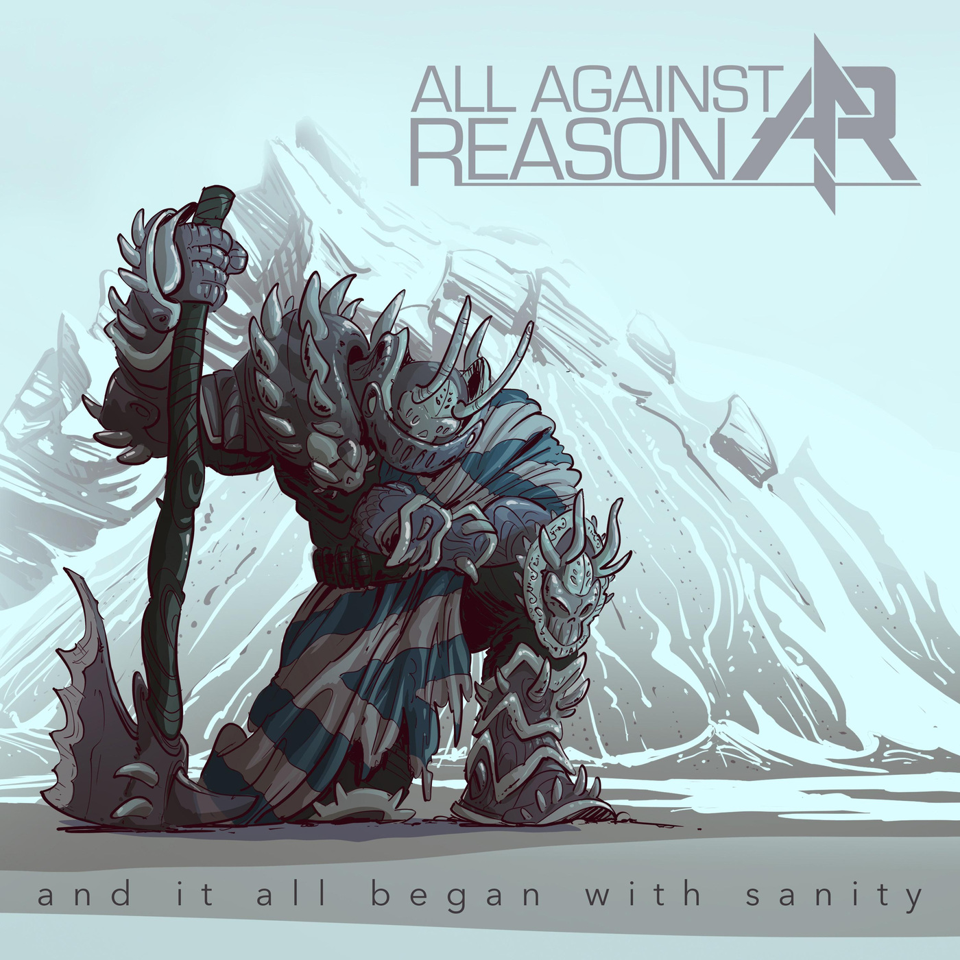 Everything against me. All against reason - and it all began with Sanity [Ep] (2020). All against reason logo Band. All against reason logo.